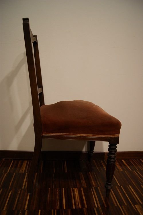 Set Of 4 Victorian Inlaid Chairs-photo-1
