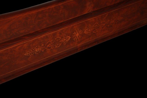 Charles X-style French Boat Bed With Inlay Work-photo-3