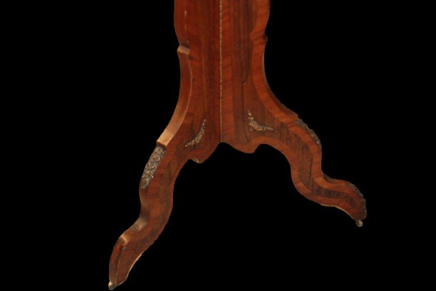 Luigi XV-style Inlaid Sail-shaped Coffee Table-photo-4