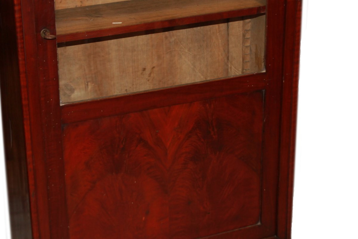 19th-century French Mahogany Bookcase In Directoire Style-photo-3
