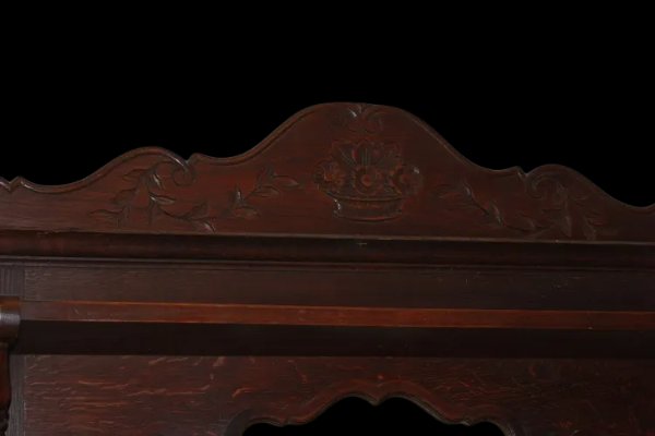 19th-century French Provençal-style Coat Rack In Oak-photo-3