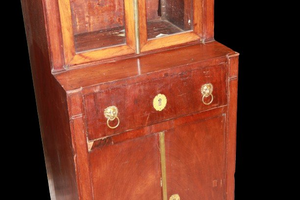 Buffet français avec vitrine et plateau de bureau de style Empire de la première moitié du 19èm-photo-4