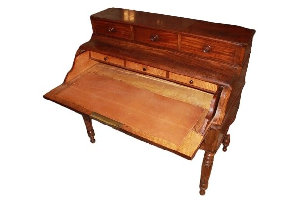 Bureau à abattant français du XIXe siècle – Style Louis-Philippe en acajou-photo-1