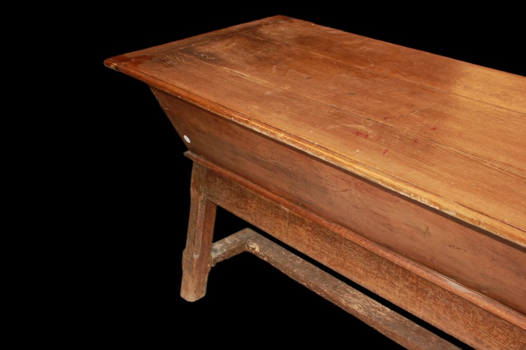 Large 19th-century French Flour Cupboard Made Of Walnut Wood-photo-2