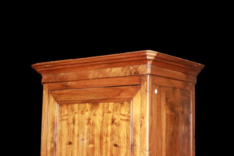 French Louis Philippe-style 1-door Sideboard In Walnut, 1800-photo-3
