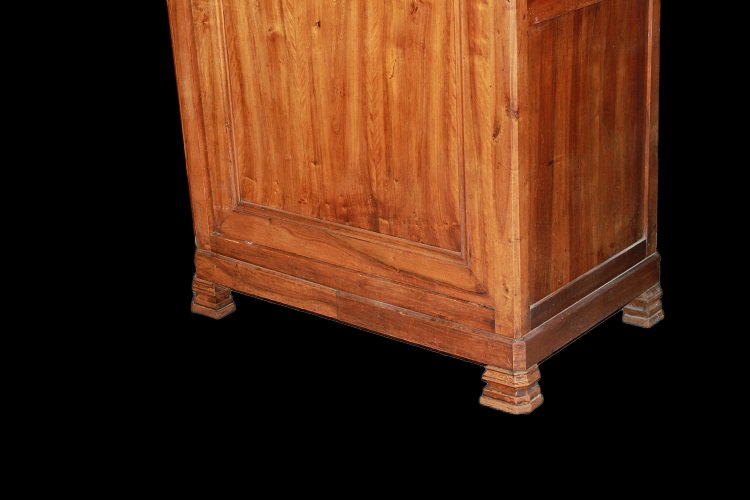 French Louis Philippe-style 1-door Sideboard In Walnut, 1800-photo-4