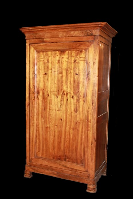 French Louis Philippe-style 1-door Sideboard In Walnut, 1800