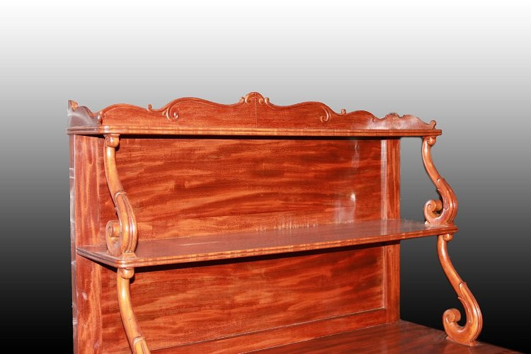 Buffet de style Louis Philippe du 19ème siècle en bois d'acajou-photo-2