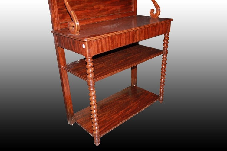 Buffet de style Louis Philippe du 19ème siècle en bois d'acajou-photo-1