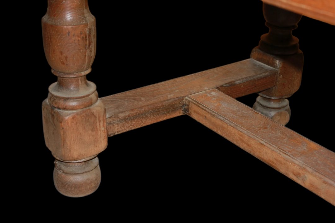 Grande Table Rustique Française en Noyer du Début du XXe Siècle-photo-4