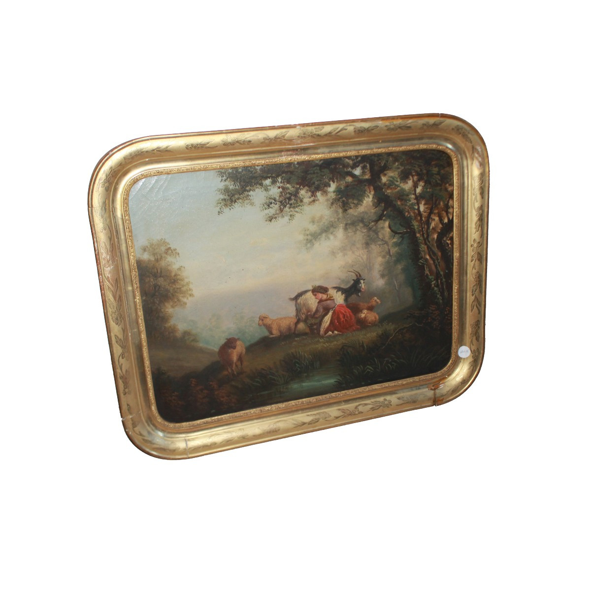 Oil On Canvas, Dutch Bucolic Scene, 18th Century