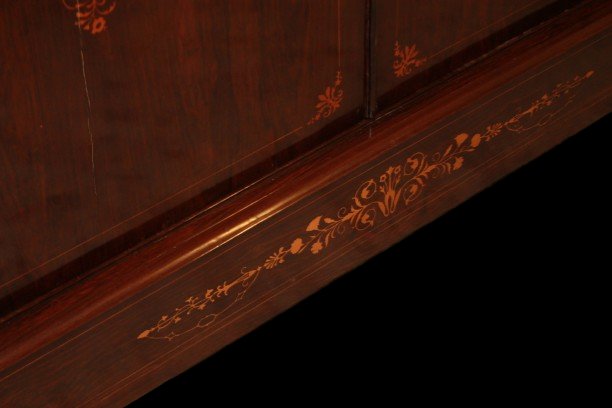 Charles X-style French Sideboard In Inlaid Rosewood-photo-4