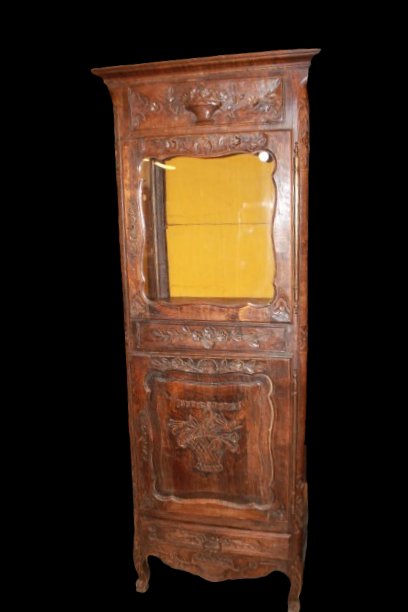 Pair Of Provençal-style Display Cabinets With Intricate Carved Designs, 1800s-photo-2