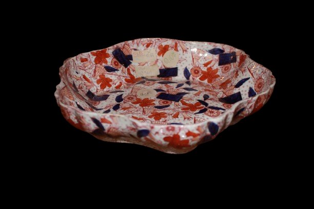 19th-century English Centerpiece Plate In The Japanese Imari Style-photo-3