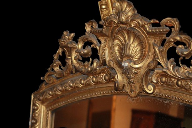 Rectangular Vertical Wall Mirror, 19th Century-photo-3