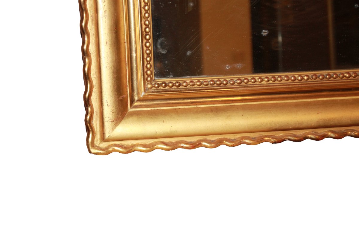 Vertical Rectangular Mirror, 19th-century Louis Philippe Style-photo-3