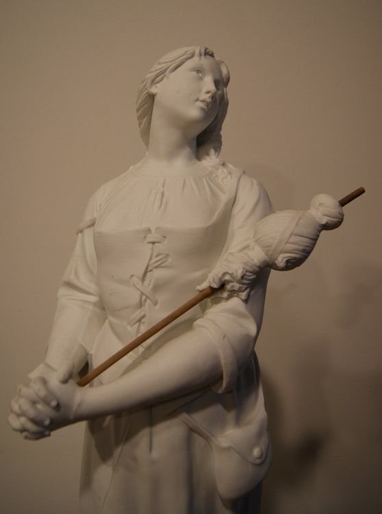 Porcelaine biscuit française Jeune Femme-photo-2