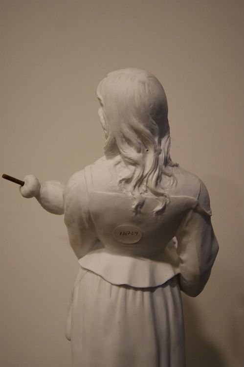 Porcelaine biscuit française Jeune Femme-photo-1