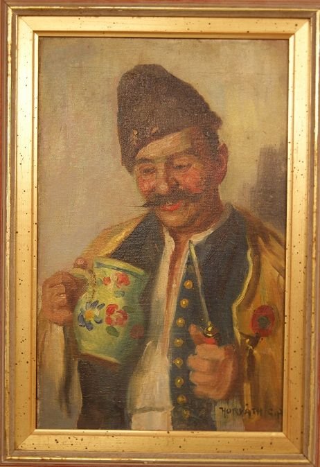 Oil On Canvas By Andor G. Horvath (1876–1966)-photo-2