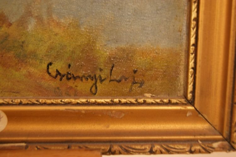 Oil On Canvas Depicting -photo-3