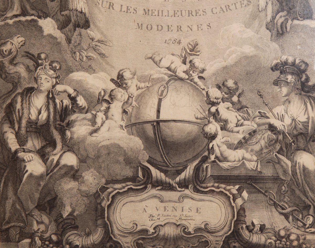 Estampe "Atlas Universel dressé sur les meilleures cartes modernis" Santini-photo-3