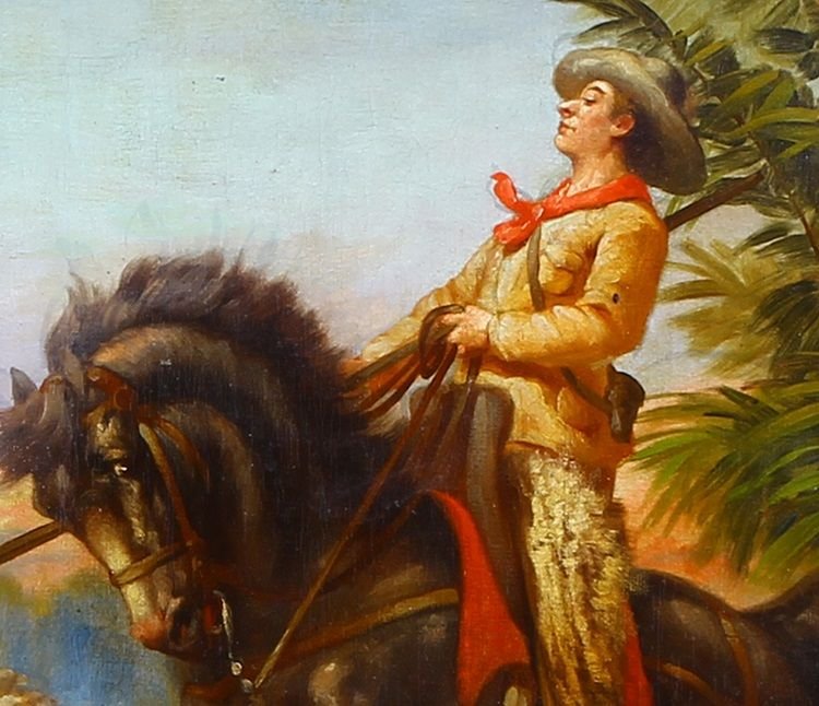 Oil On Canvas, English Painting -photo-3