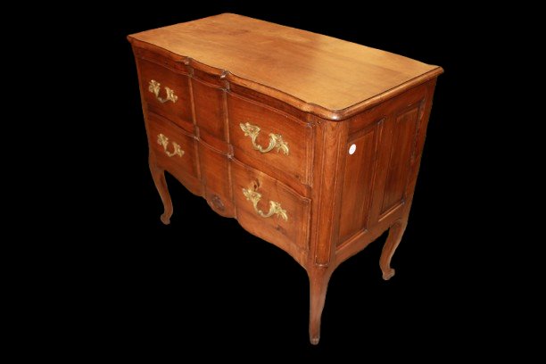 Petite commode française ancienne provençale en noyer, milieu XIXe siècle-photo-4