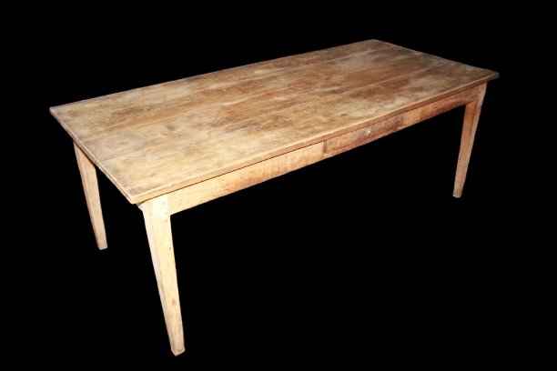 Table rectangulaire rustique française en noyer, fin XVIIIe – début XIXe siècle-photo-4