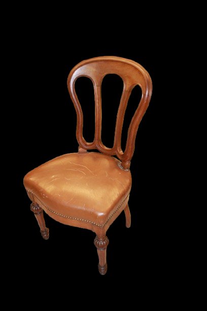 Suite de 6 chaises françaises style Charles X en acajou, milieu XIXe siècle-photo-2