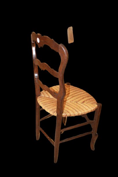 Suite de 6 chaises françaises style Provençal en chêne, fin XIXe siècle-photo-1