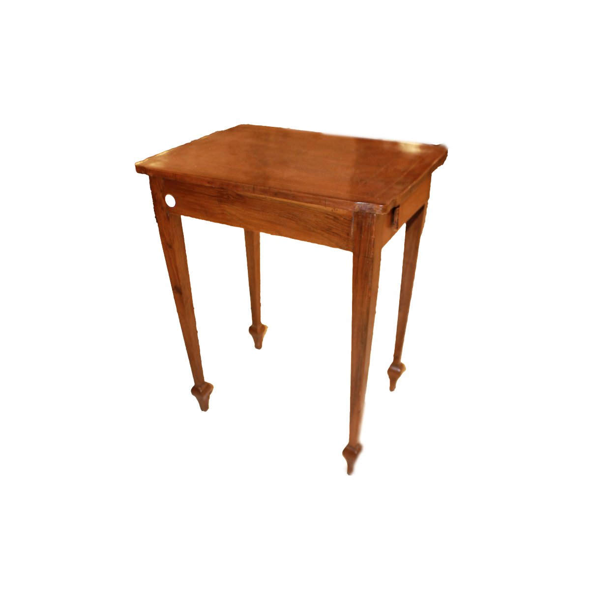 19th-century French Coffee Table In The Louis XVI Style, Crafted From Fine Wood With Clean Lines And