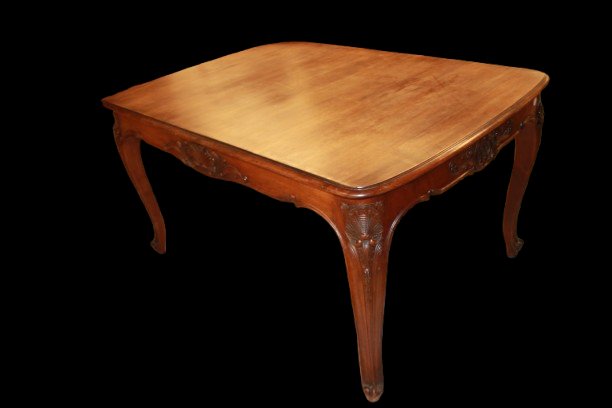 Late 1800s Provençal-style Fixed Table Made Of Walnut Wood-photo-4