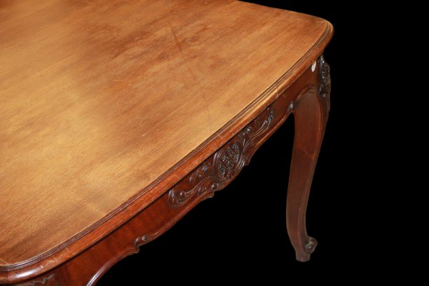 Late 1800s Provençal-style Fixed Table Made Of Walnut Wood-photo-1