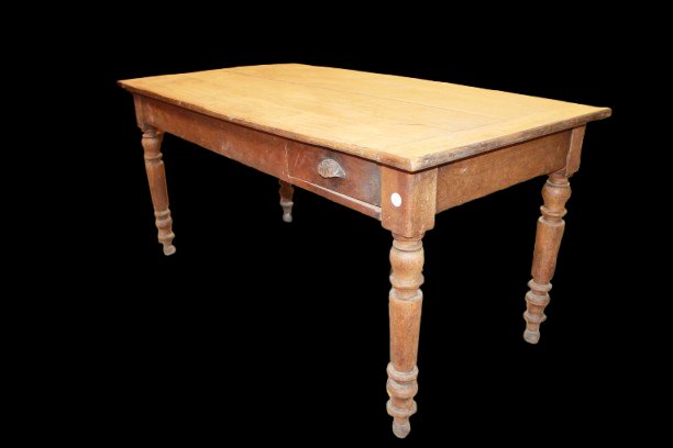Antique French Work Table From The Late 1800s, Made Of Cherry Wood-photo-3