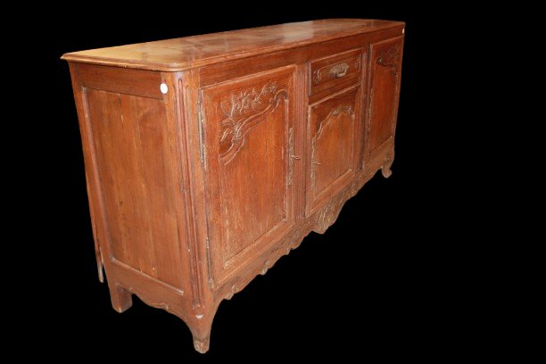 Provençal French Sideboard From The Second Half Of The 1800s, Made Of Solid Oak-photo-3