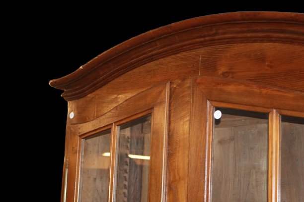 Large 19th-century Provençal Display Cabinet With 2 Doors, Walnut-photo-2