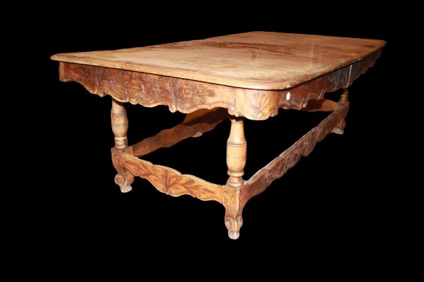 Large Rectangular Extendable Provençal Table From The 1800s, Made Of Walnut Wood-photo-2