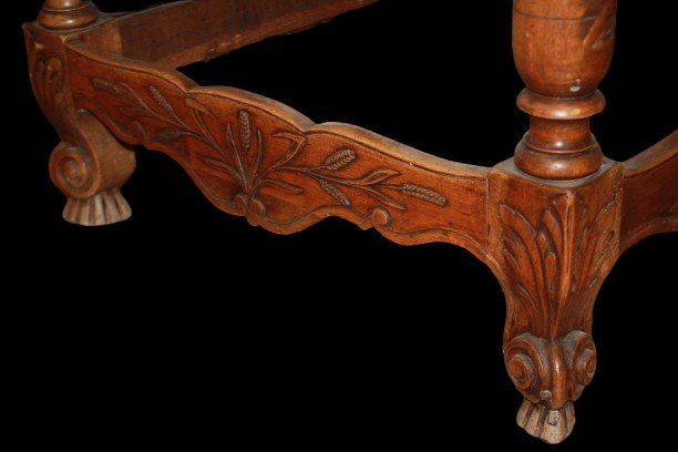 Large Rectangular Extendable Provençal Table From The 1800s, Made Of Walnut Wood-photo-2