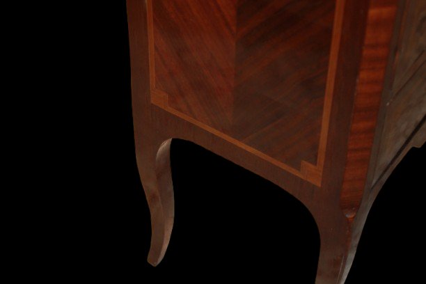 Petite commode française style Transition en acajou, milieu XIXe siècle-photo-1