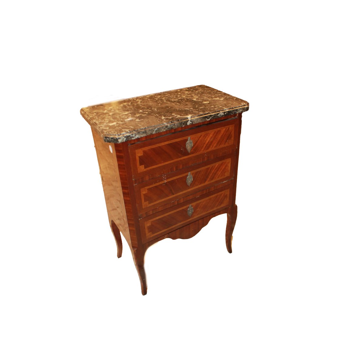 Petite commode française style Transition en acajou, milieu XIXe siècle