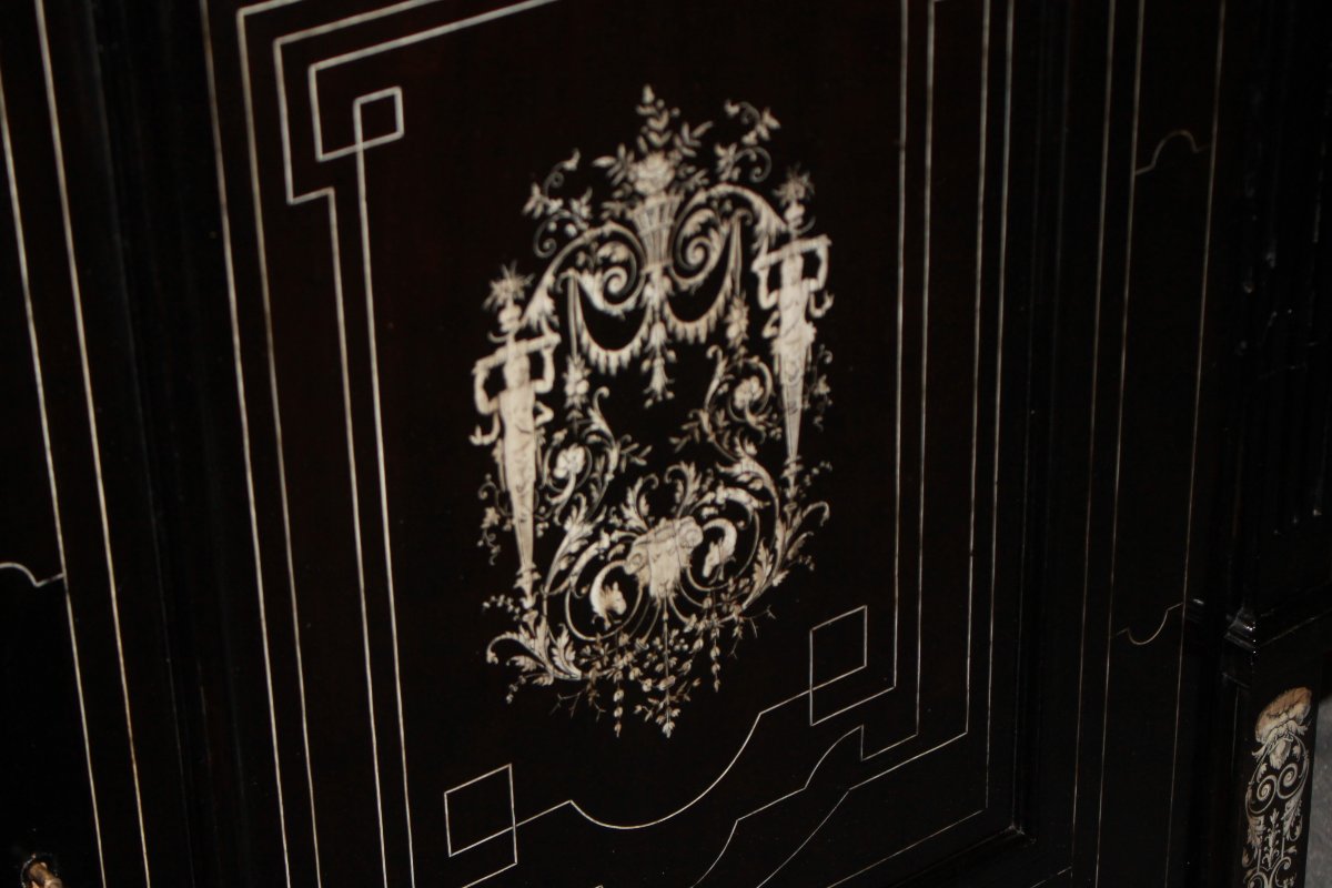 Elegant Lombard Sideboard From The Early 19th Century-photo-3