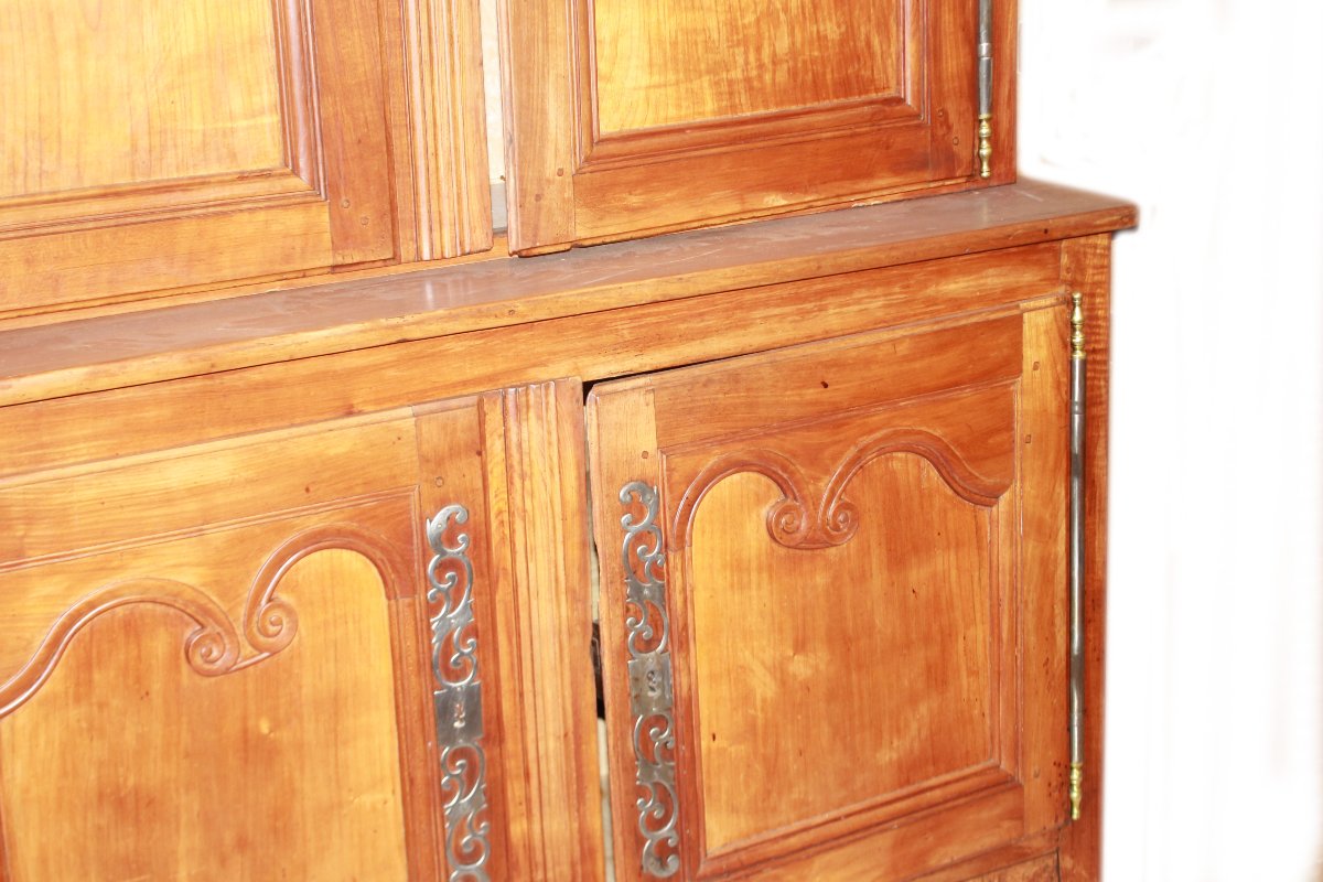 Double-body Sideboard In The Provençal Style, Made Of Cherry Wood-photo-3