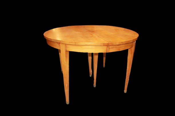 Antique Oval Table Made Of Birch Wood From Northern Europe-photo-3