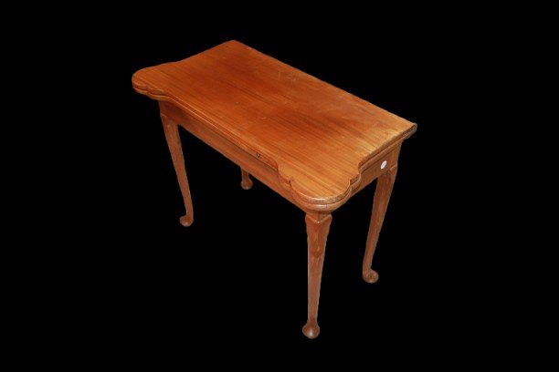 Folding Game Table Made Of Mahogany Wood-photo-3