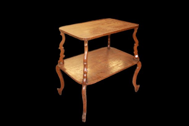 Liberty-style Painted Two-tier Side Table-photo-4