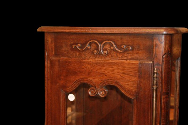 Small 19th-century Provençal Display Cabinet Made Of Oak-photo-2