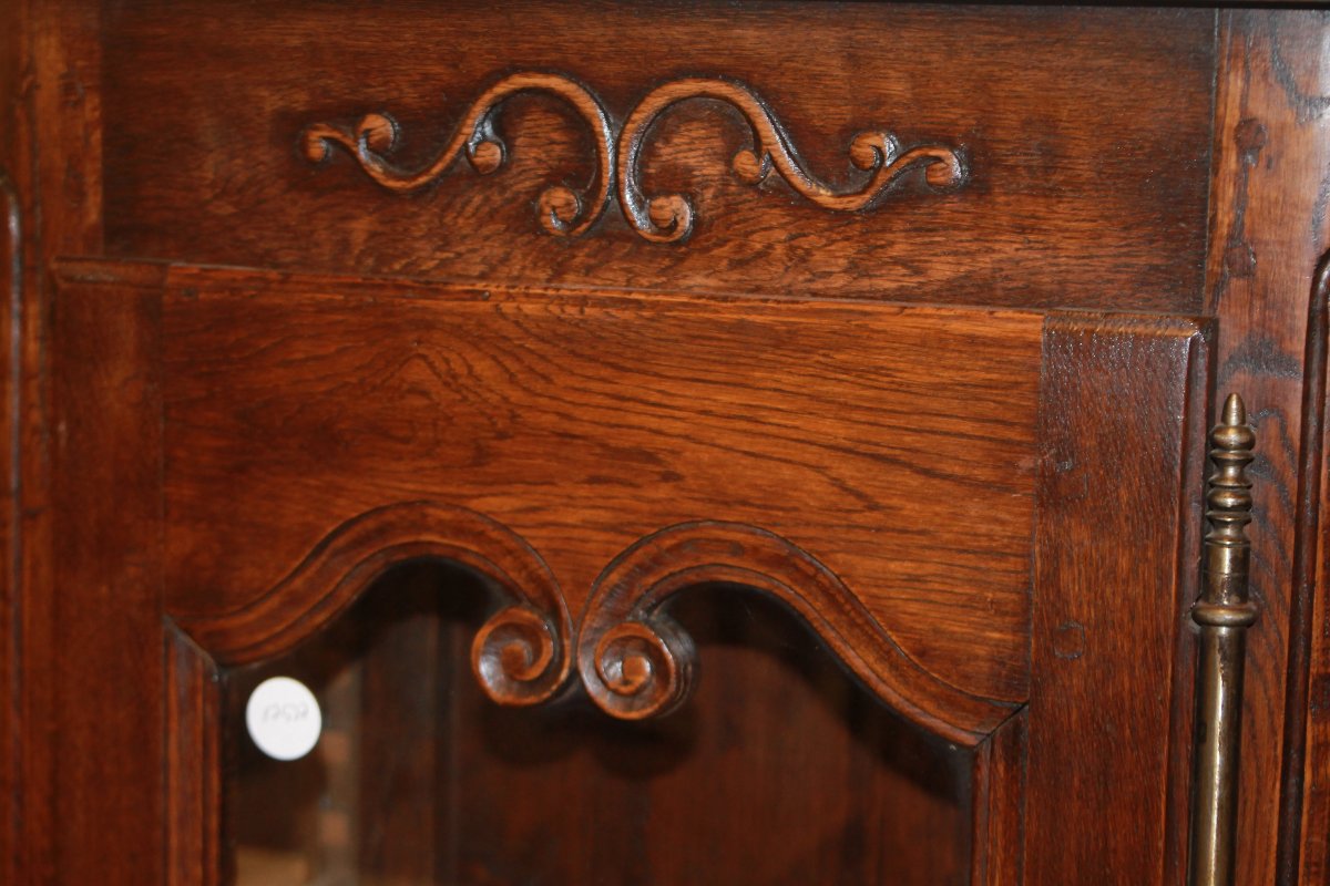 Small 19th-century Provençal Display Cabinet Made Of Oak-photo-3