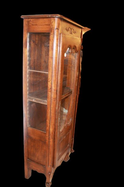Small 19th-century Provençal Display Cabinet Made Of Oak-photo-2