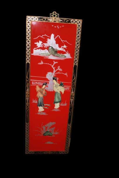 6 Decorative Chinese Panels – First Half Of The 20th Century-photo-4