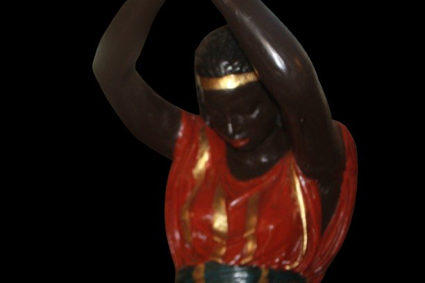 A Richly Painted Nubian "moro Veneziano" From The Early 1800s-photo-3